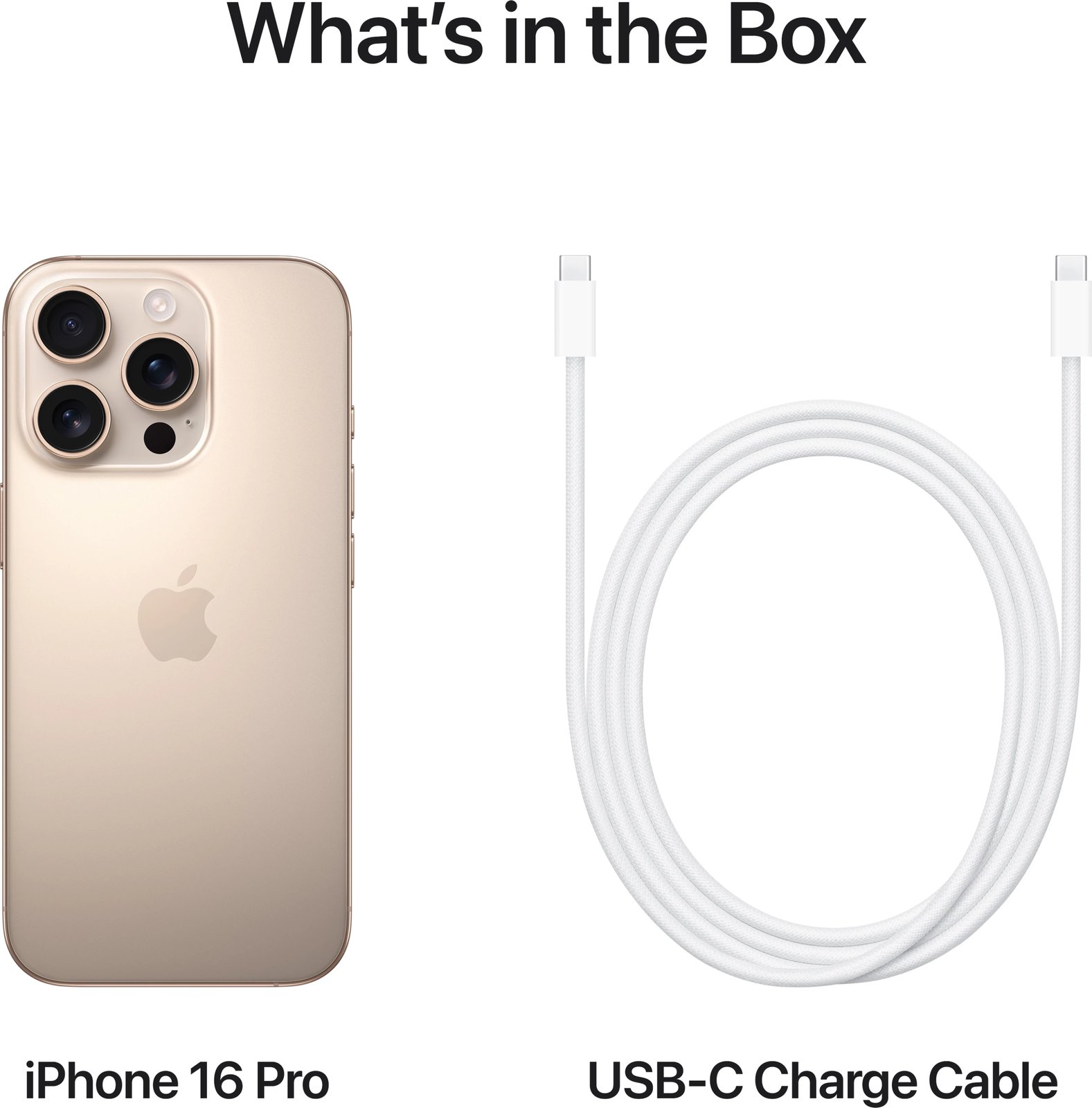 Celular Apple iPhone 16 Pro, 6.3",  128GB, Desert Titanium