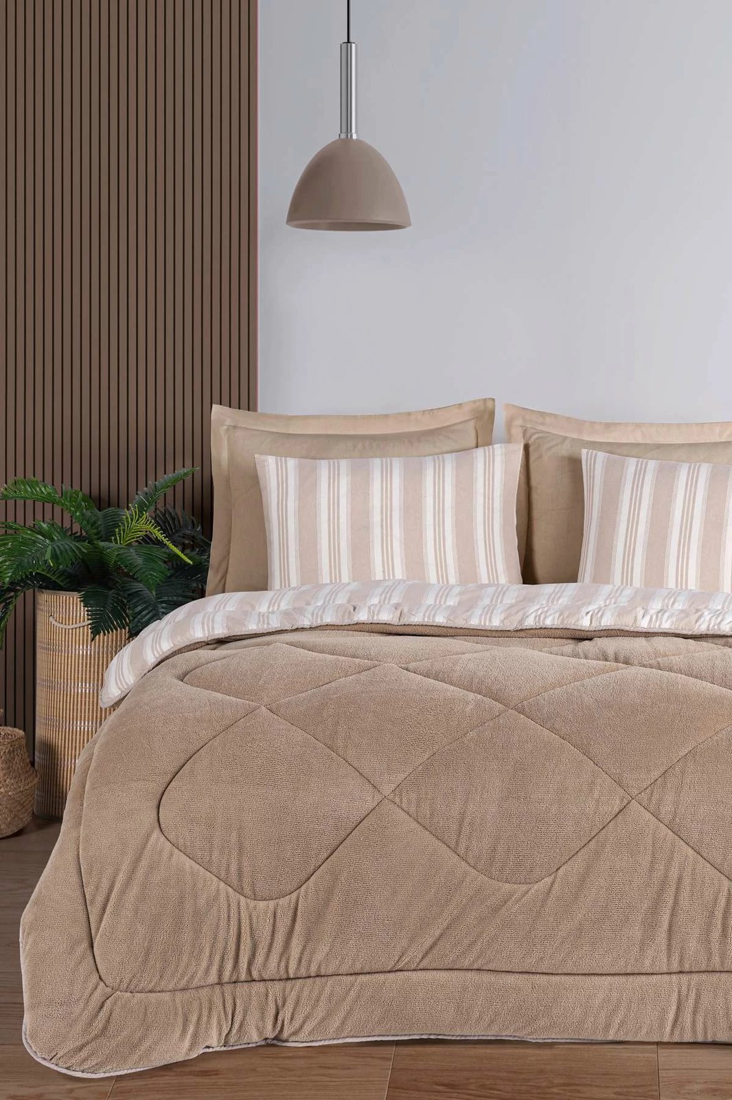 Set gjumi Single L'essentiel, Soft Line, bezhë