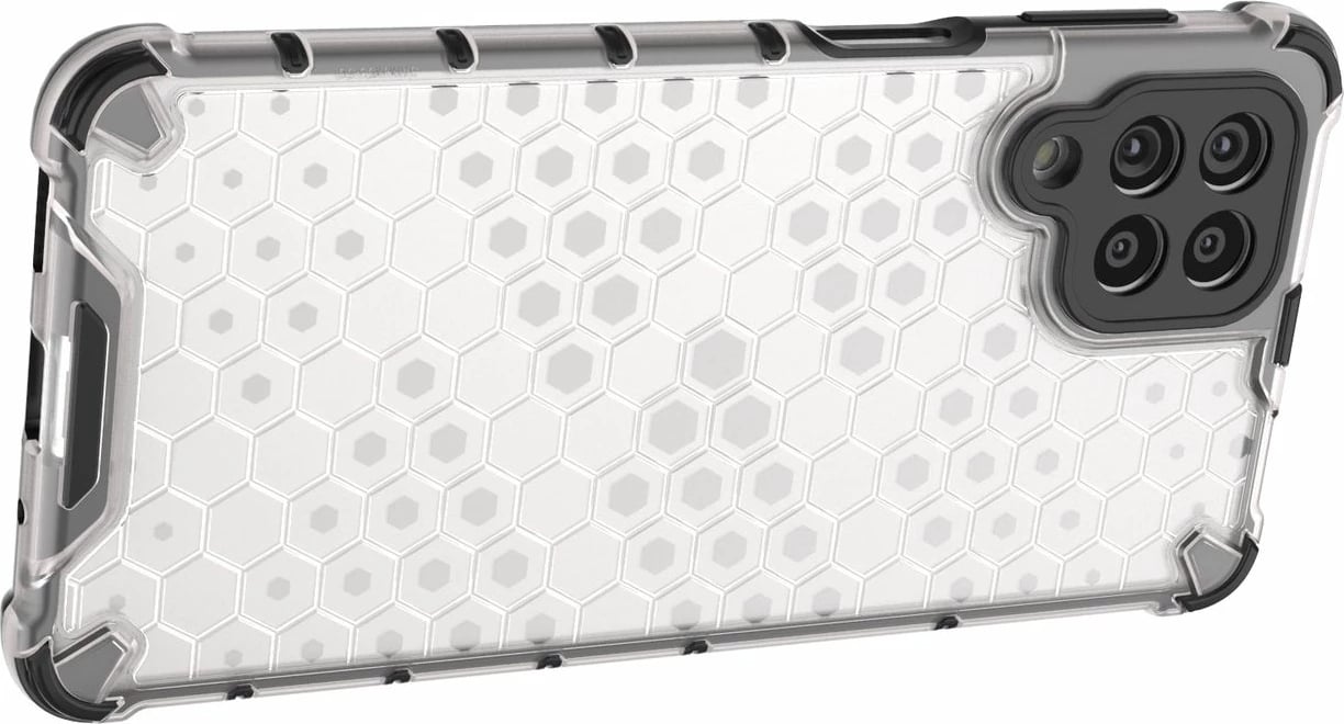 Mbështjellës Hurtel Honeycomb për Samsung Galaxy M53 5G, transparent