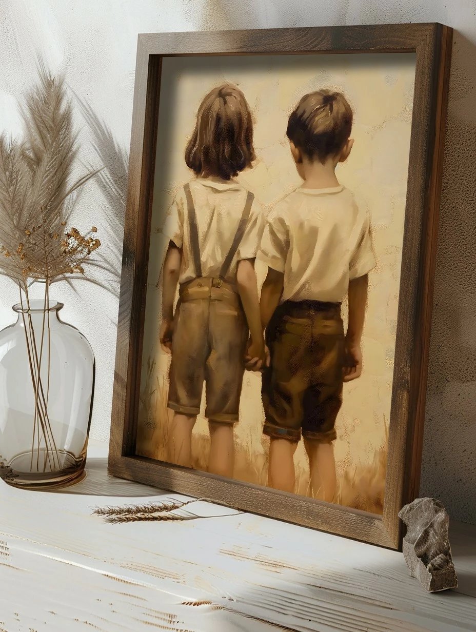 Pikturë dekorative me kornizë MDF, Wallity, GE232-L, shumëngjyrëshe, 35x47x3.5cm