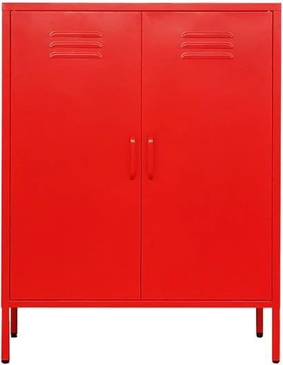 Dollap metalik Nextdeco 32807-02, i kuq, H102x80x40cm