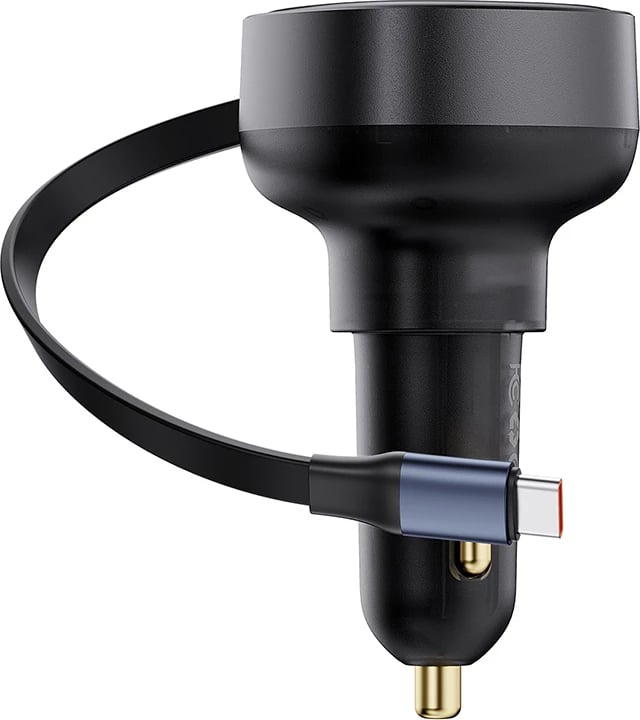 Karikues veture Baseus Enjoyment Pro, USB-C (femër/mashkull), 60W, i zi