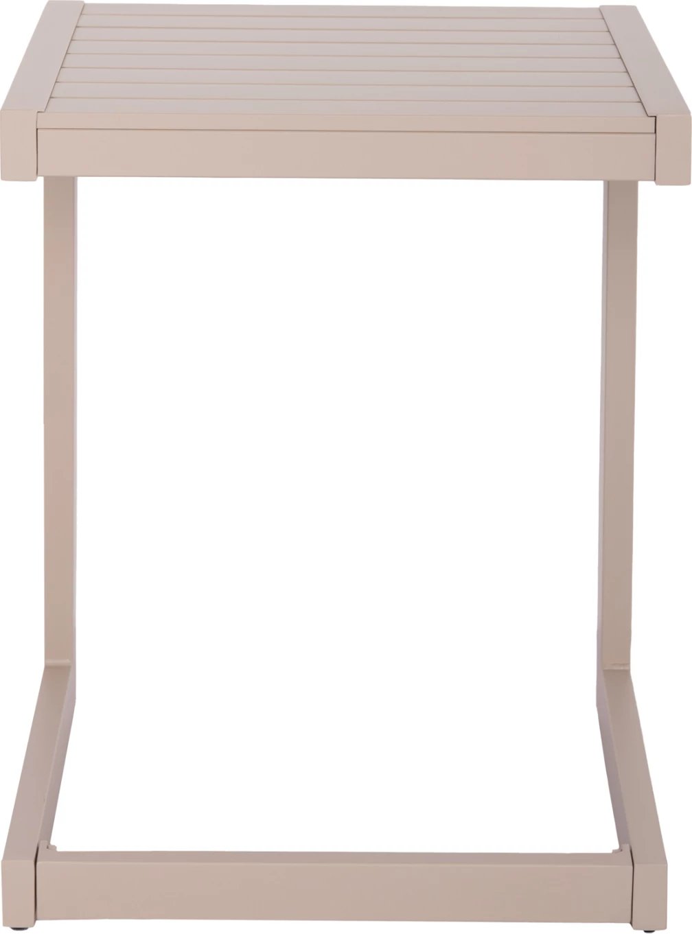 Tavolinë anësore për shezlong, alumin, ngjyrë shampanjë, BELLING FH6274.04, 42x43x53cm