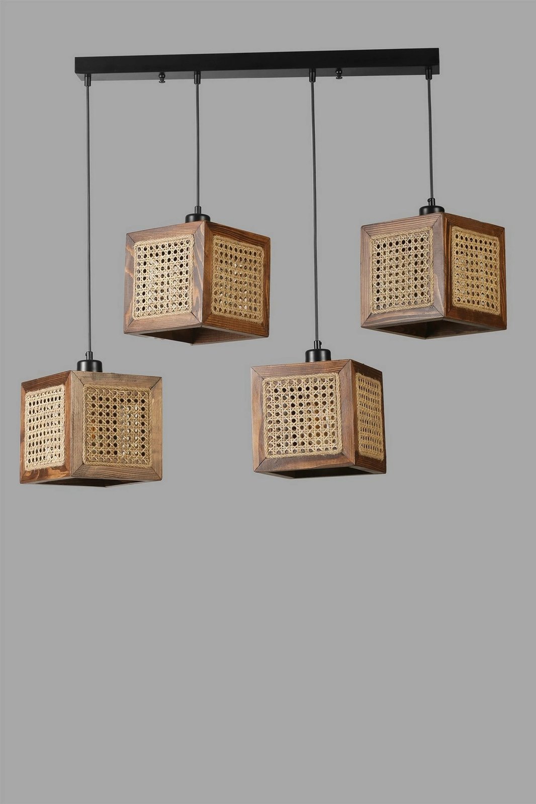 Llambadar Opviq, 8700-6, dru bredhi, kapak ratan, ngjyrë arre