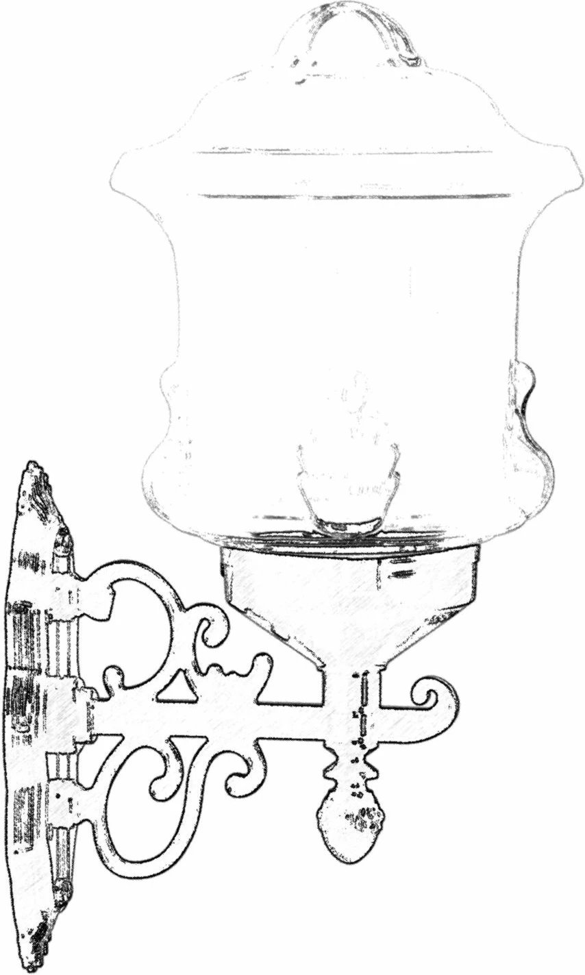 Llambë muri për jashtë Opviq, BAP-68189-BSY-M4, e zezë