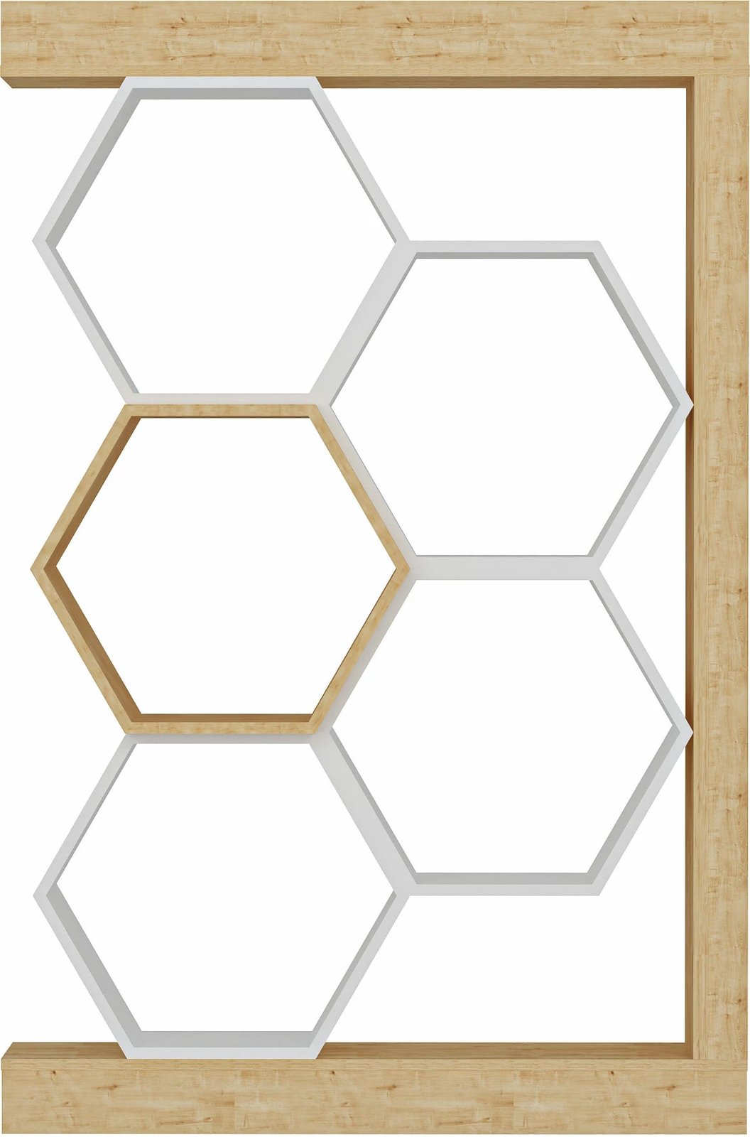 Raft librash Hanah Home, Artemis, ngjyrë lisi dhe e bardhë