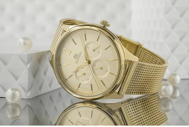 Orë dore për femra Tommy Hilfiger, ari