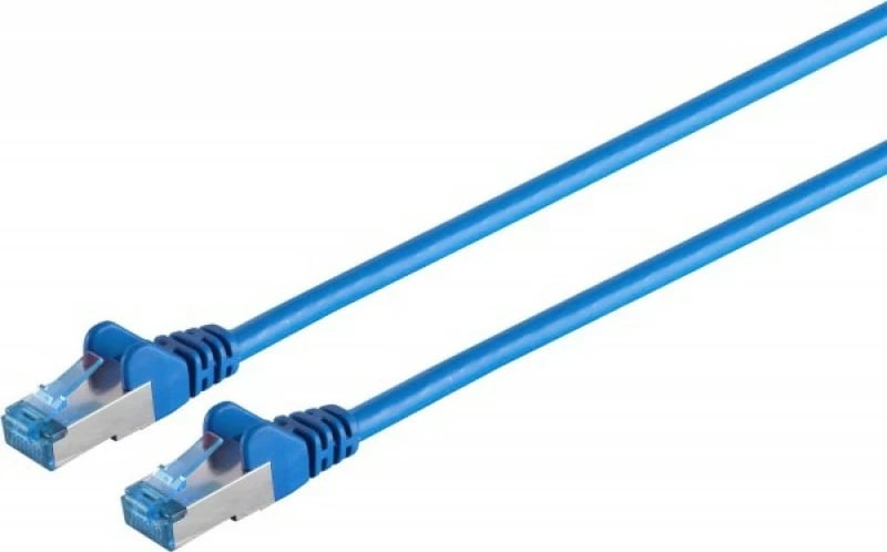 Patch cable CAT6a RJ45 S/FTP 0.5m Blue