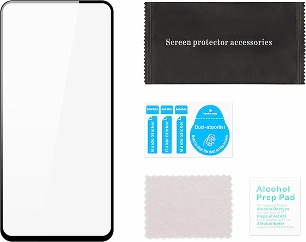 Xham i temperuar Dux Ducis 9D për Xiaomi 12 Lite, 9H, me kornizë të zezë