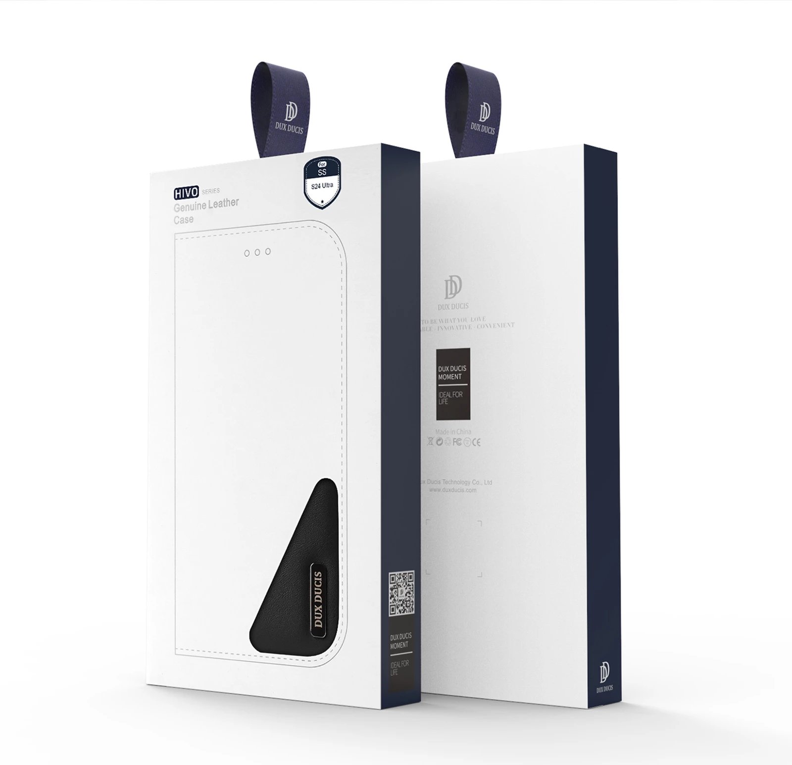 Mbështjellës Dux Ducis Hivo për Samsung Galaxy S24 Ultra, me kapak, portofol, RFID blocker, i zi