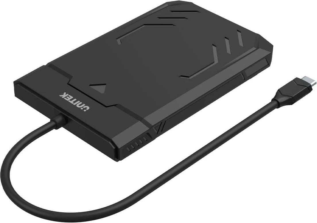 Kasë Unitek Y-3036A për HDD/SSD 2.5", USB-C, e zezë