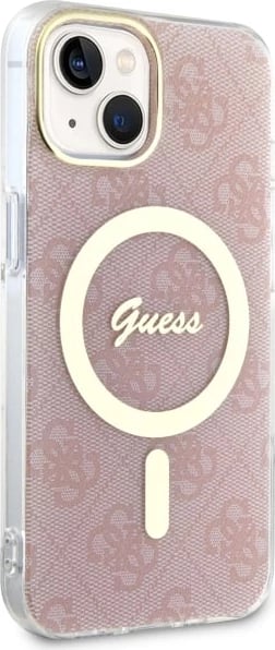 Mbështjellës Guess 4G MagSafe për iPhone 14 Plus 6.7", Rozë Mbështjellës Guess 4G MagSafe për iPhone 14 Plus 6.7", Rozë