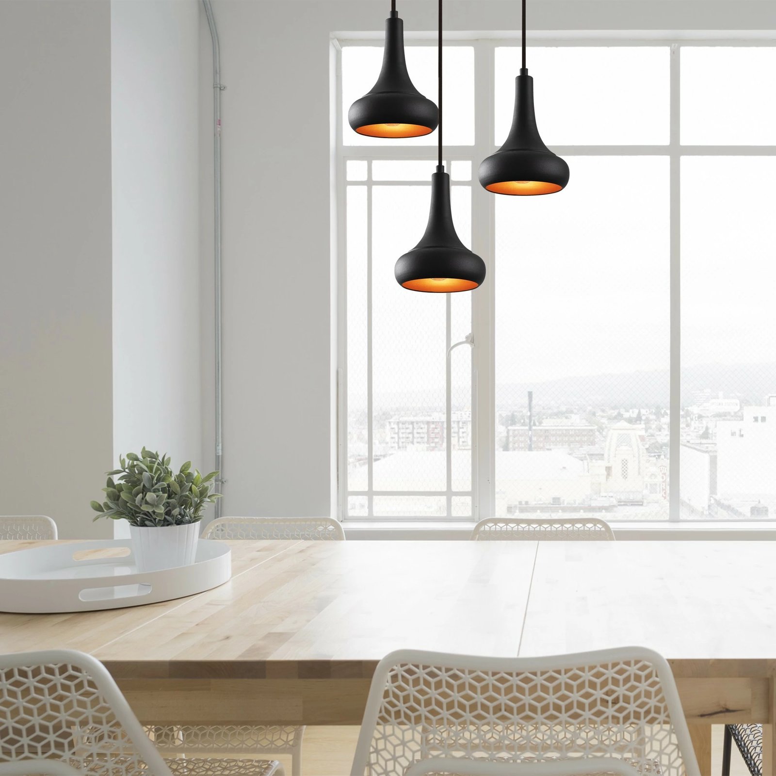 Llambë tavani Opviq, Berceste - N-1374, e zezë, moderne