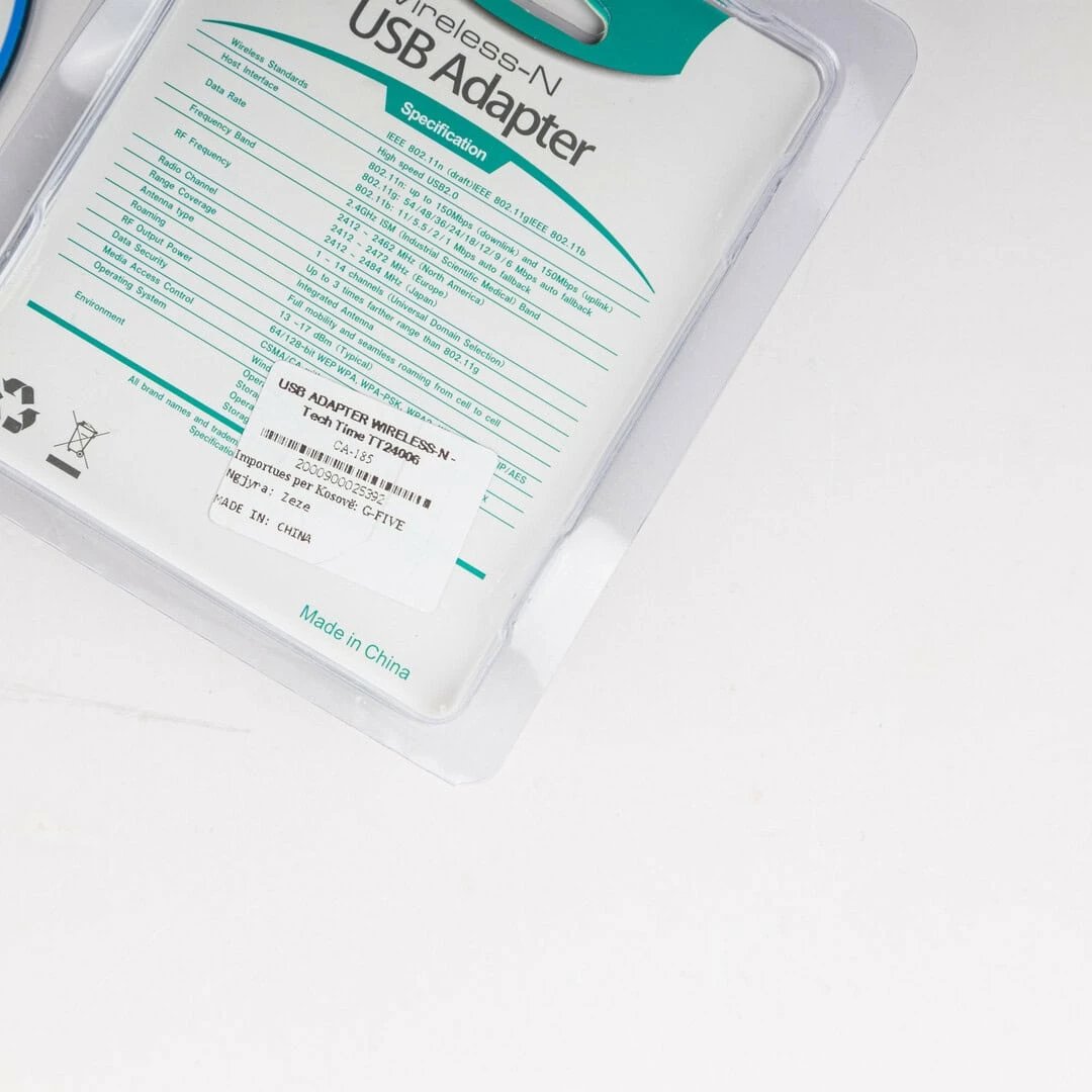 USB ADAPTER WIRELESS-N - Tech Time TT24006