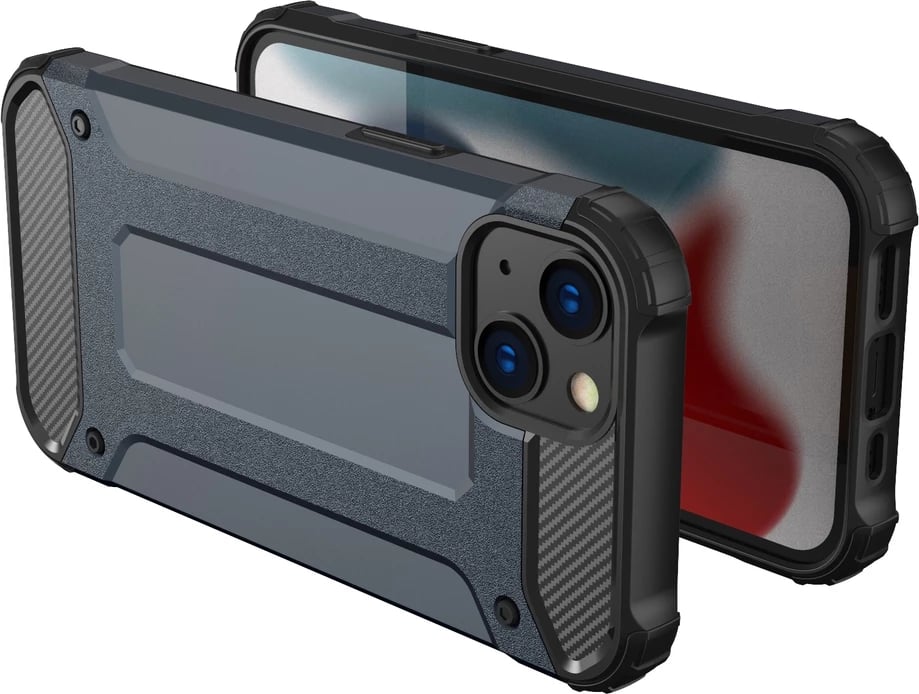 Mbështjellës Hurtel Hybrid Armor për iPhone 14, Blu