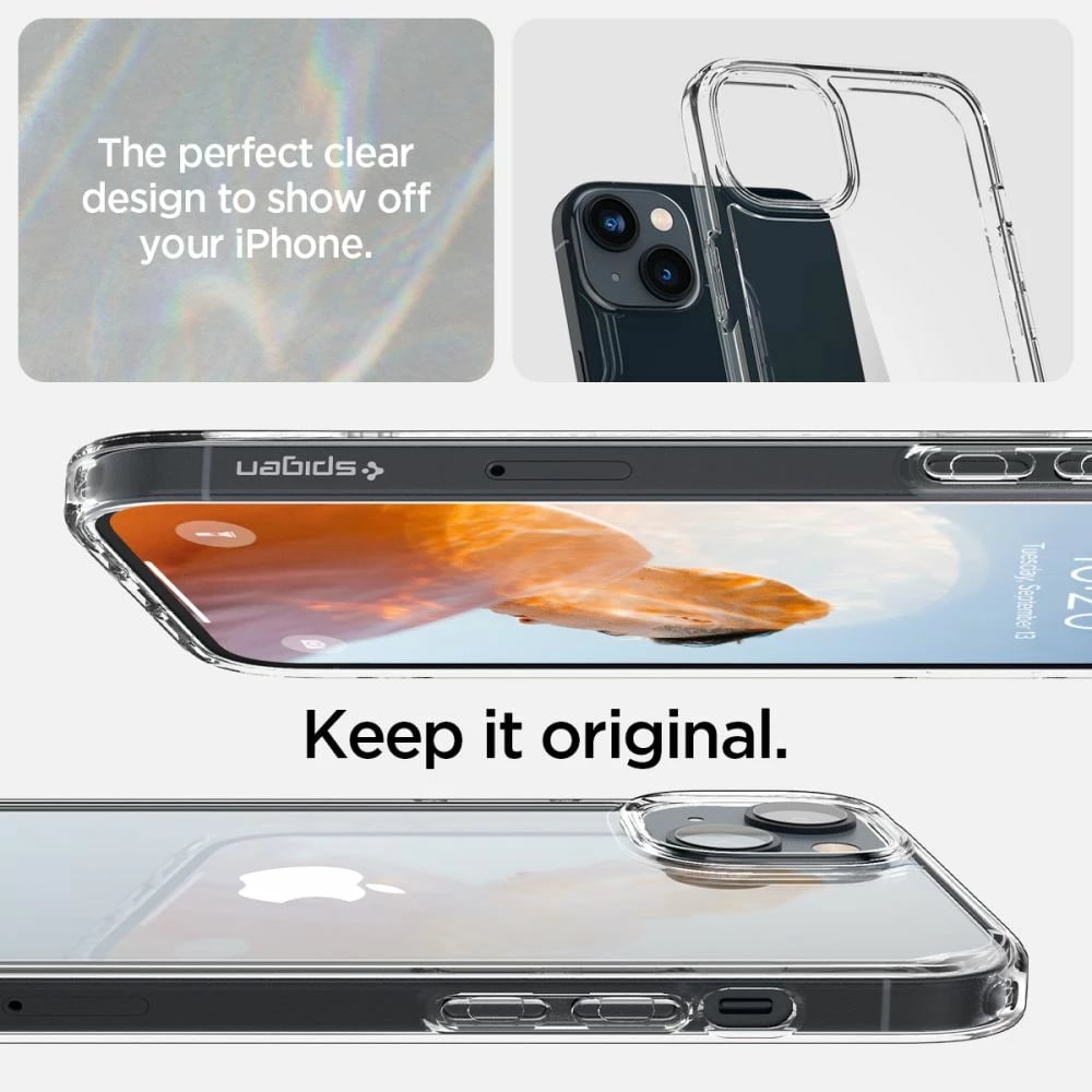 Mbështjellës Spigen Ultra Hybrid për iPhone 14 Plus, Transparent