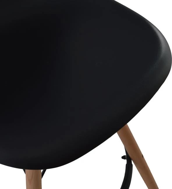 Karrige për bar Renata e zezë FH0173.02 47x50x108 cm, set prej 4 copë