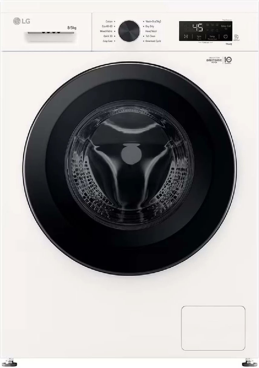 Lavatriçe-tharëse LG W4X1085NWK 8/5 kg 1400 rpm Steam ThinQ Wi‑Fi e bardhë