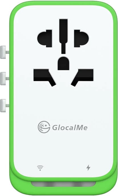 Adapter udhëtimi me hotspot Wi-Fi 4G/LTE GlocalMe Roamplug, 70W, i bardhë
