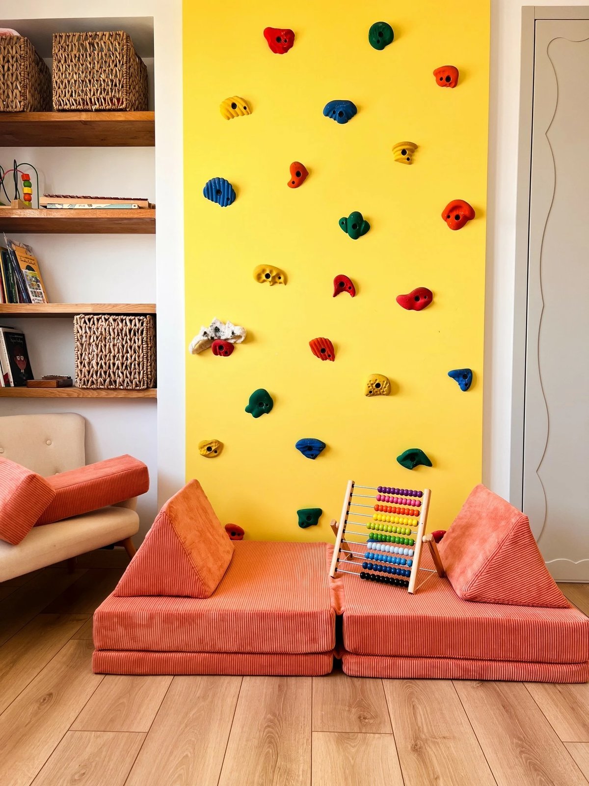 Divan-krevat për dy persona, Atelier del Sofa, Puzzle, portokalli