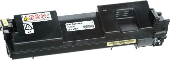 Toner Ricoh SP C361 408253 rendiment 9000 faqe, për SP C360X, e verdhë