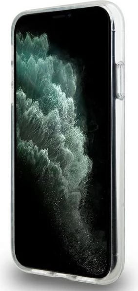 Mbështjellës DKNY IML Mono & Stripe MagSafe për iPhone 11/XR, i zi