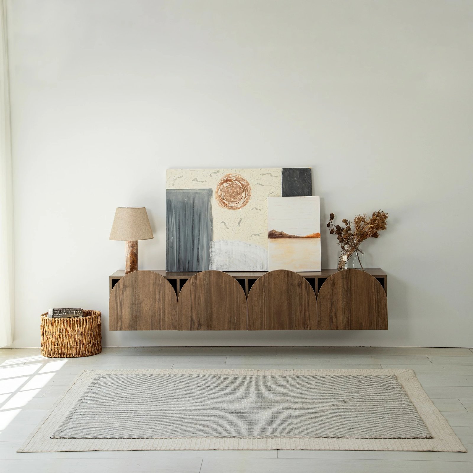 Komodë TV Hanah Home, ngjyrë arre, Mesta