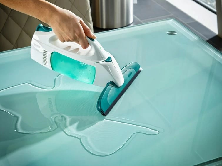 Pastrues elektrik për dritare Leifheit 51016, kaltër/bardhë Pastrues elektrik për dritare Leifheit 51016, kaltër/bardhë