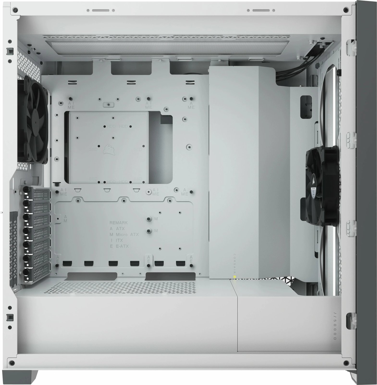 Kasë Corsair 5000D AIRFLOW, Midi Tower, ATX/EATX/micro ATX/Mini-ITX, e bardhë