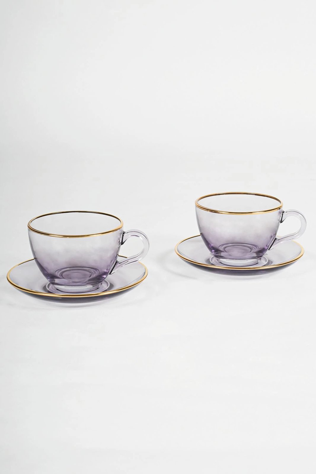 Set filxhanash çaji (4 copë), Hermia Concept, Five O'Clock, ngjyrë vjollcë