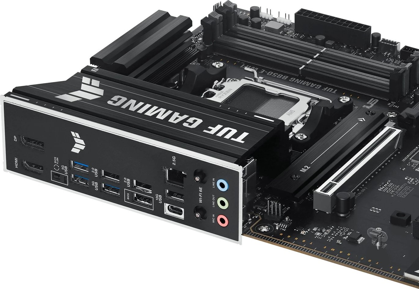 Pllakë amë ASUS TUF GAMING B850-E WIFI, Socket AM5, ATX, Wi-Fi 6E, Multikolor