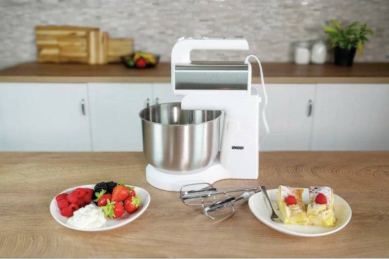 Mikser dore UNOLD Hannah 78720 me bazë dhe tas çelik inox, e bardhë/argjend