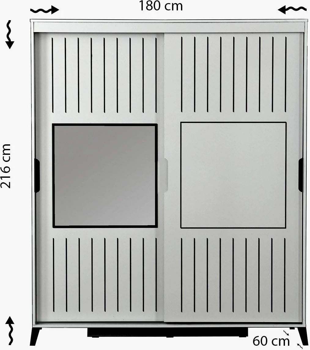 Dollap Walnut Skye Decor, Pasific Home Fuga 180