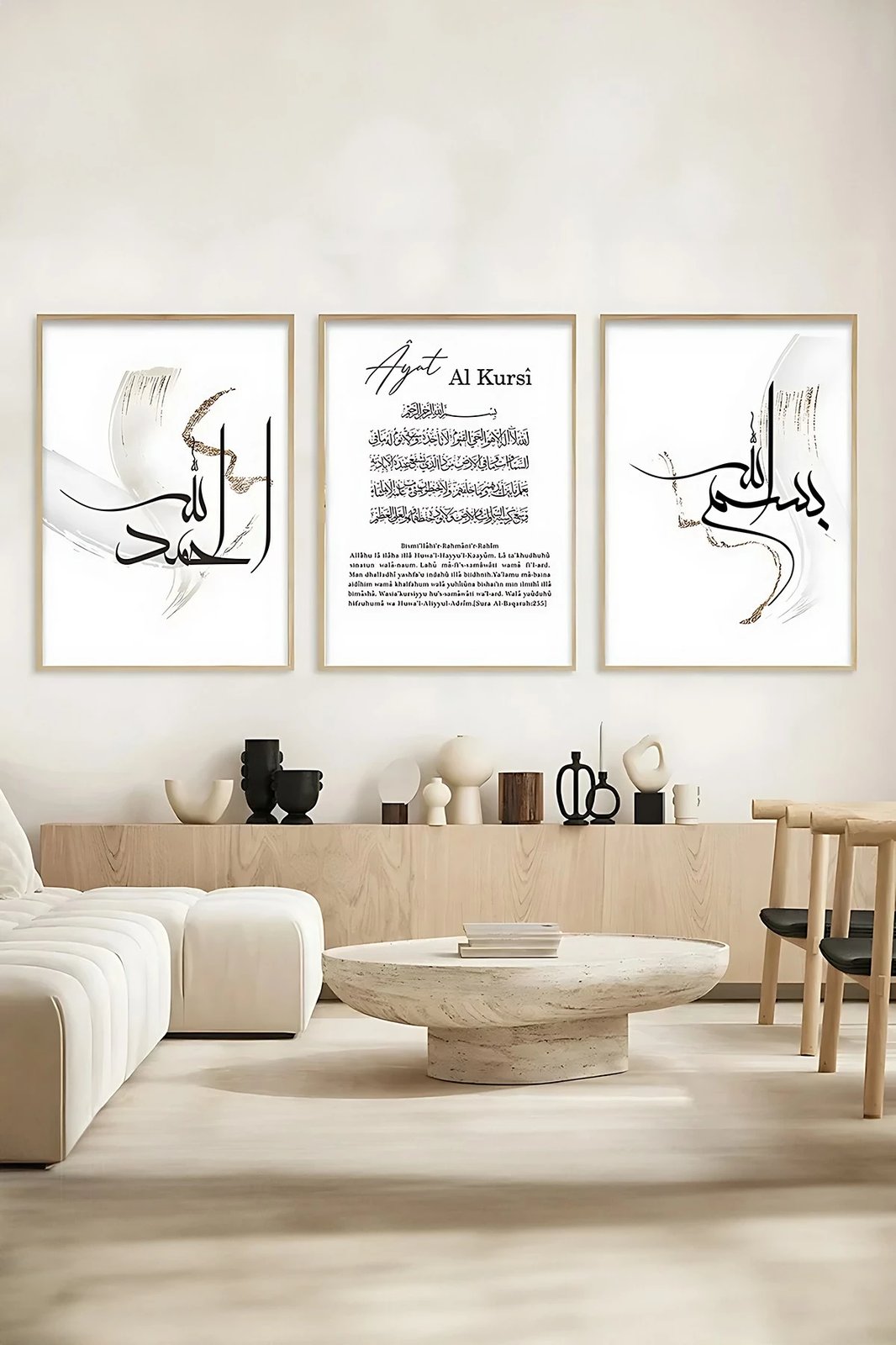 Pikturë dekorative me kornizë (3 copë), Wallity, Artsycllct3