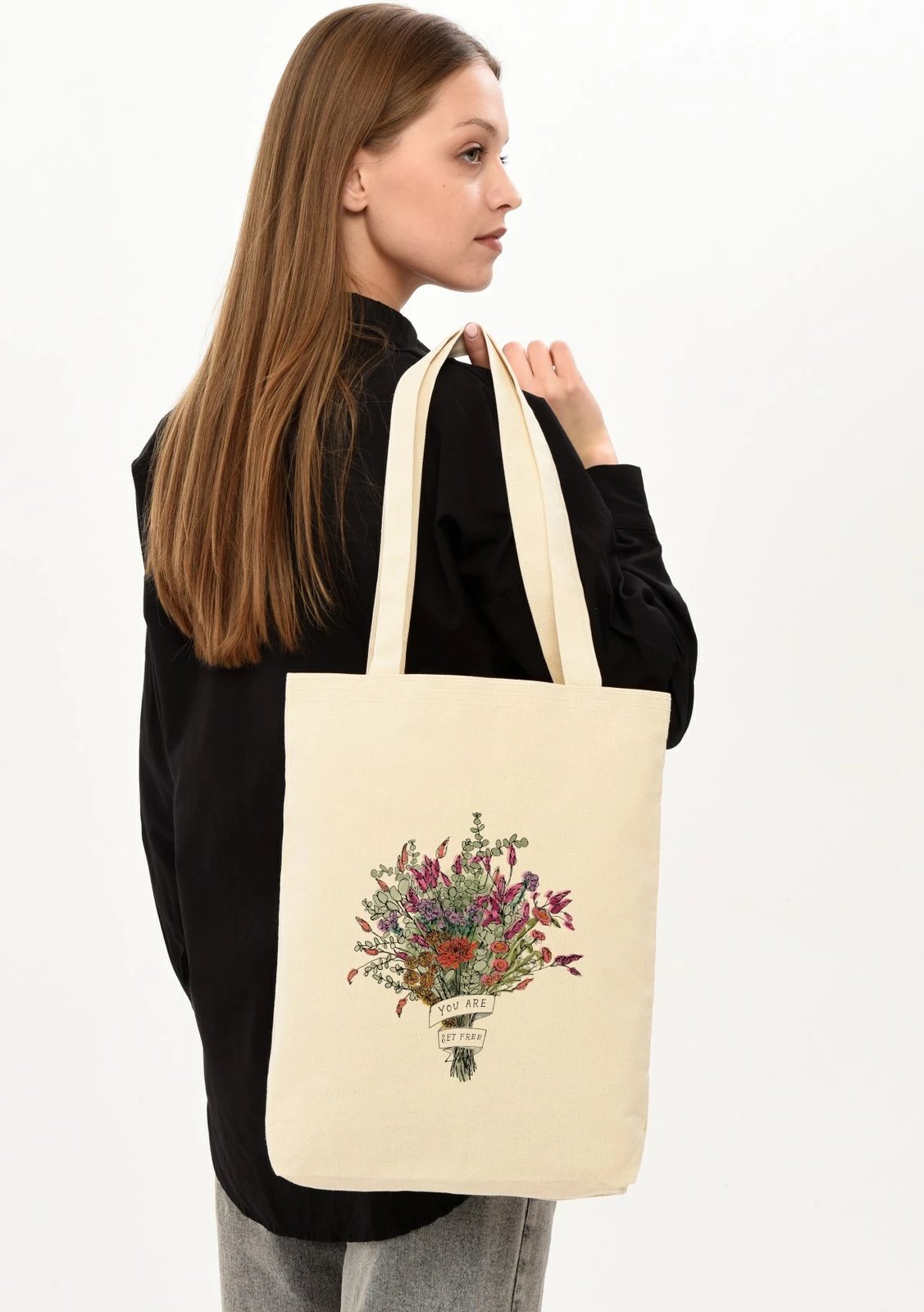 Qese tote Zoozie Bags, krem, 0606