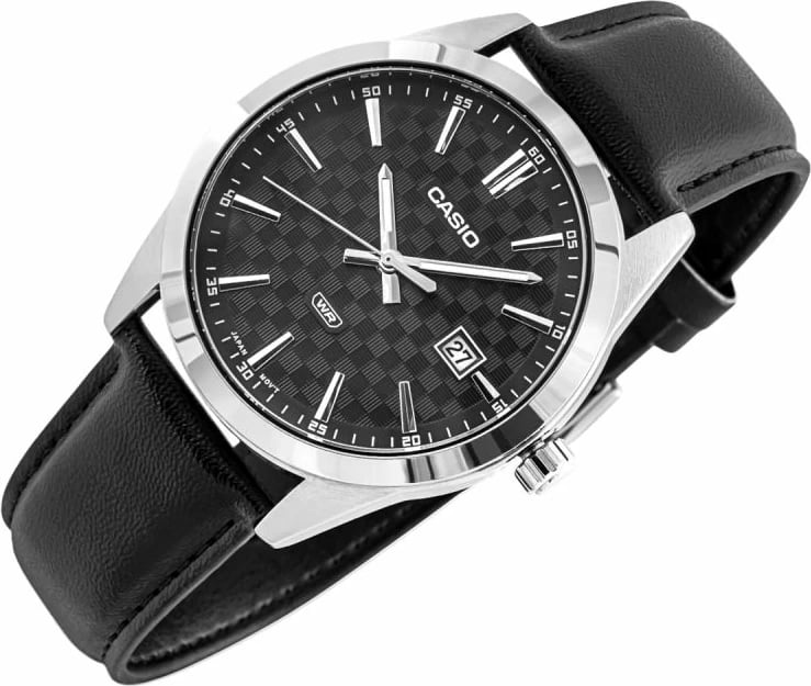 Orë dore për meshkuj CASIO, e zezë