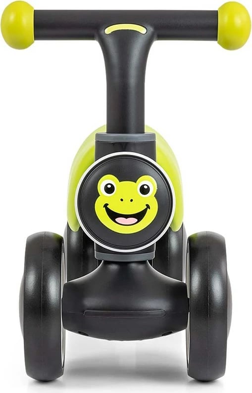 bicikletë balancuese fëmijësh, Milly Mally, York, 4 rrota, dritë LED dhe tinguj, 12–36 muaj, deri 25 kg, jeshile