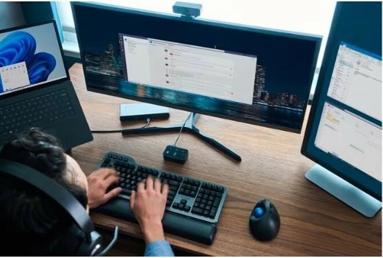 Maus Kensington Pro Fit Ergo TB450 wireless, me trackball, i zi