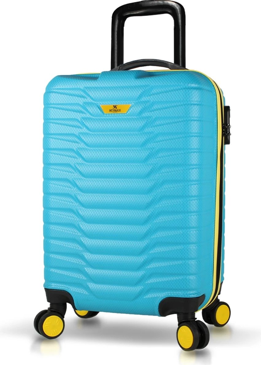 Valixhe udhëtimi, ngjyrë turquoise, Zoozie Bags, 56x34x26 cm