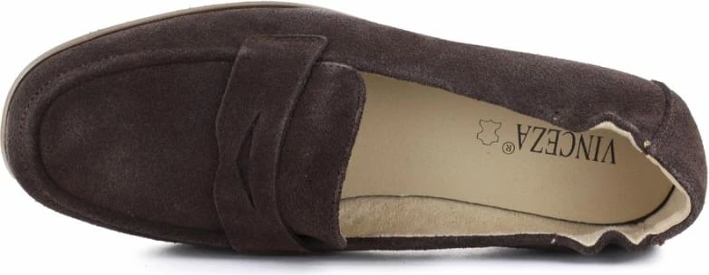 Mokasina femra Vinceza 18122, kafe