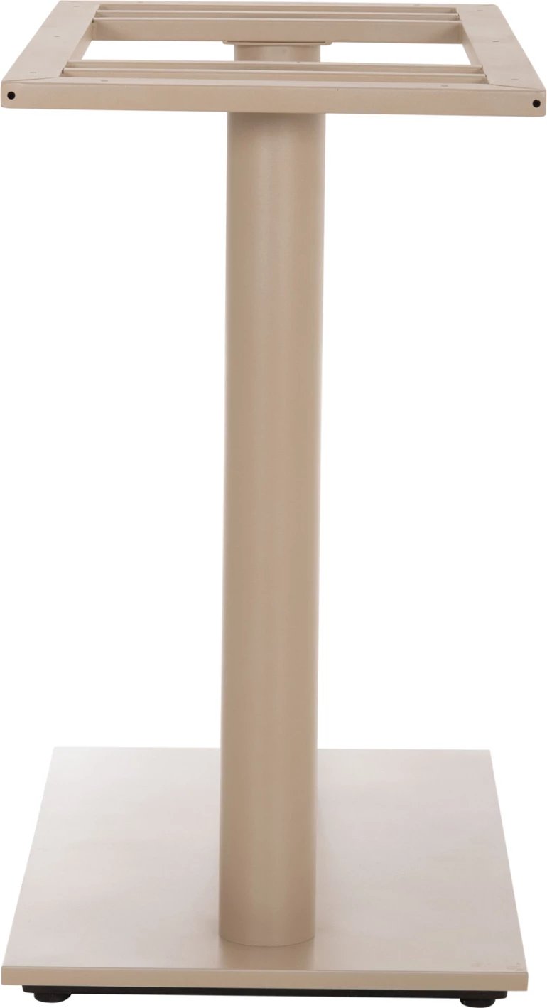Baza për tavolinë metalike, ngjyrë kapuçino mat, me rregullues lartësie, 80x40x72cm