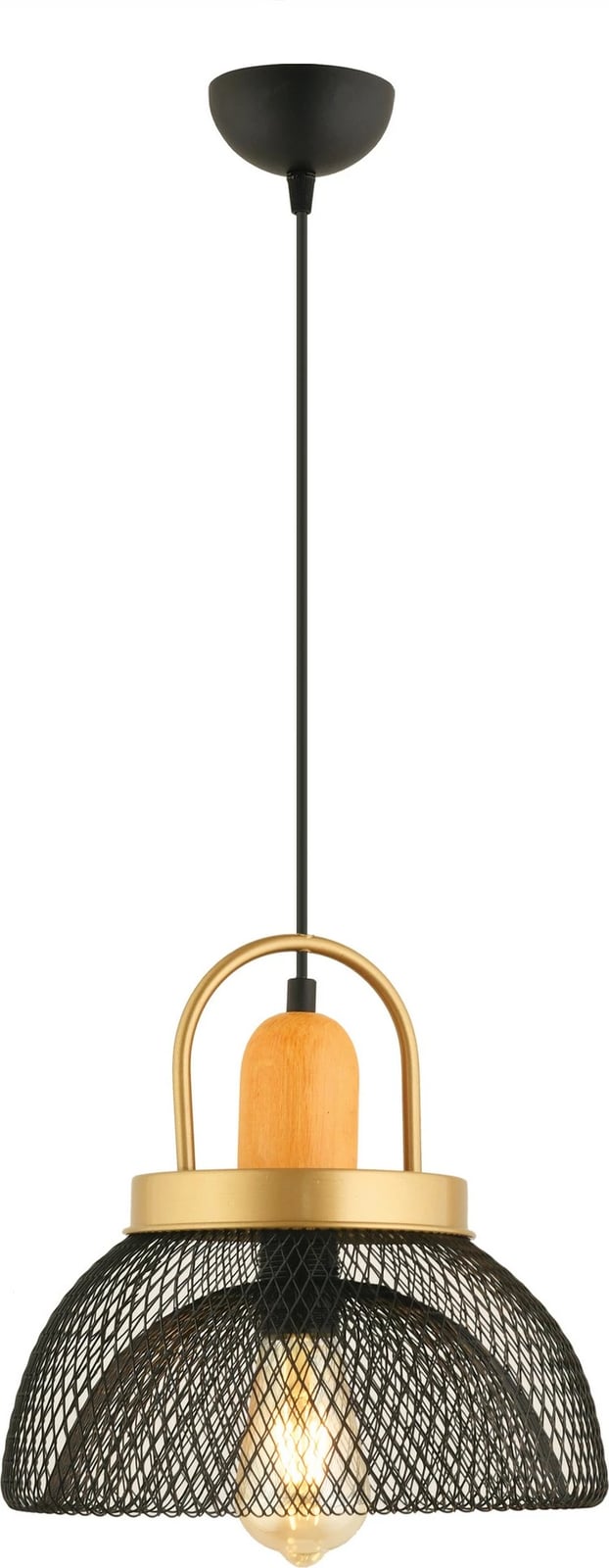 Llambë tavani Opviq, YM-3, trup metalik, ngjyrë e zezë