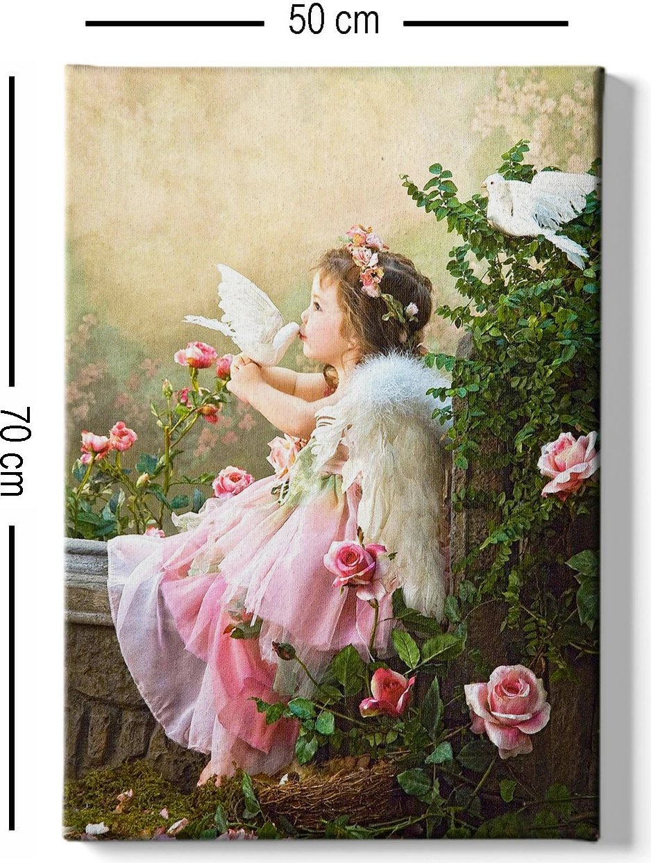 Pikturë dekorative në kanavacë, shumëngjyrëshe, 50x70cm, kornizë druri