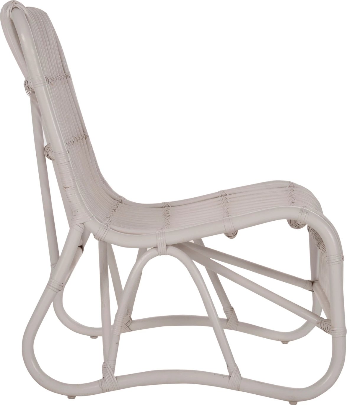 Karrige e jashtme BRONNY, rattan, ngjyrë e bardhë, FH9644.02, 60x82x92 cm