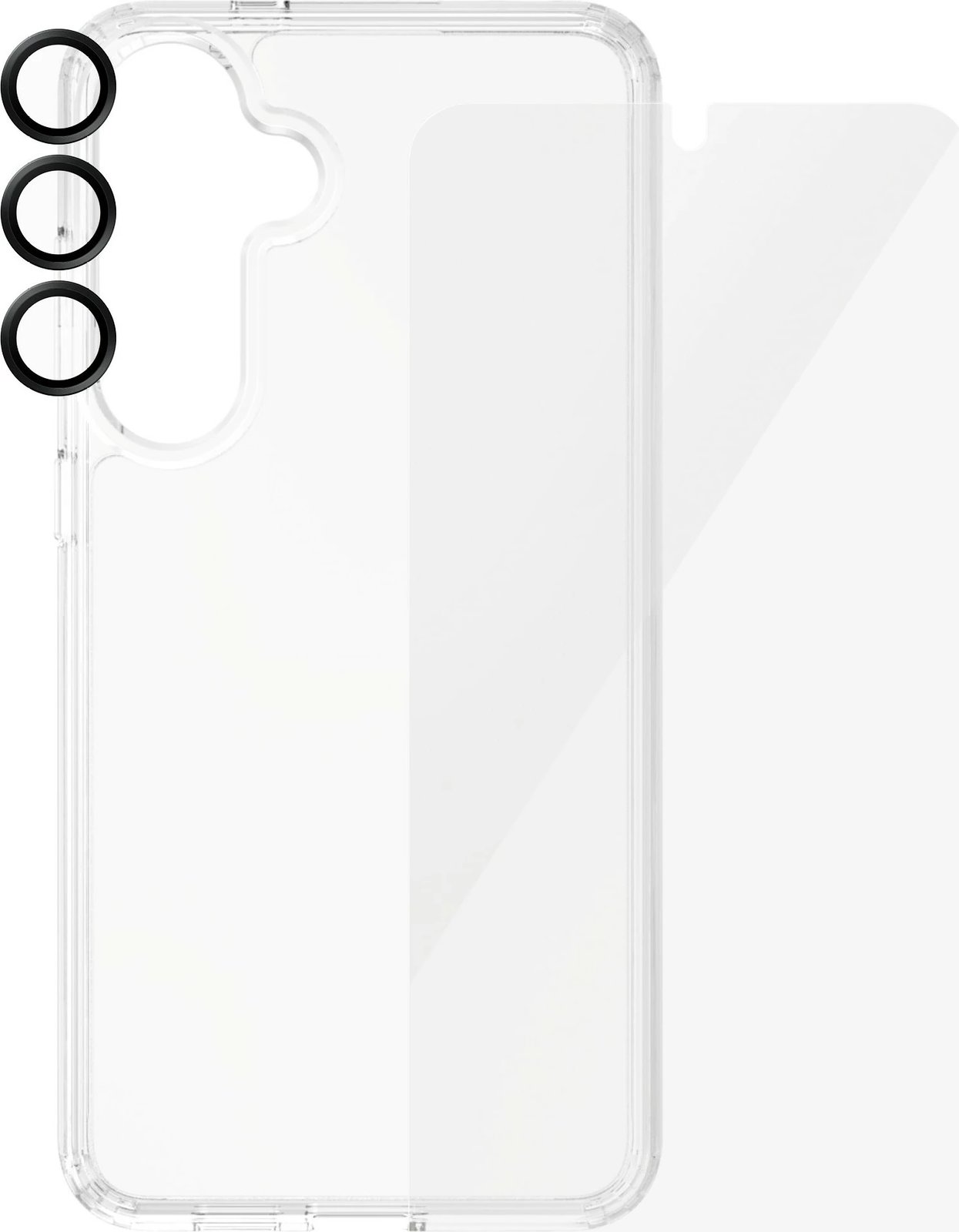 Mbështjellës PanzerGlass 3-in-1 për Samsung Galaxy S24 Plus, transparent