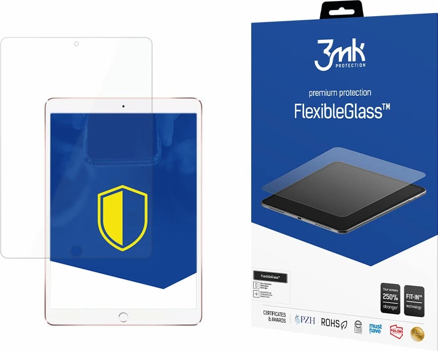 Xham mbrojtës hibrid për tablet, 3mk Protection FlexibleGlass, për iPad Pro 10.5" (2017), Transparent
