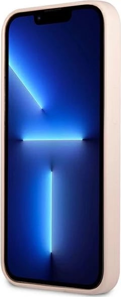 Mbështjellës Guess GUHCP13XSLTGP për iPhone 13 Pro Max 6.7", silikon, rozë