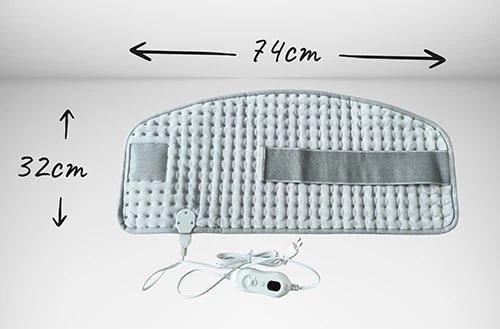 Rrip ngrohës për mesit, Adler AD 7437, 100W, 4 nivele temperature, fikje automatike 90 min, 32x72cm, Plug C, gri e çelët