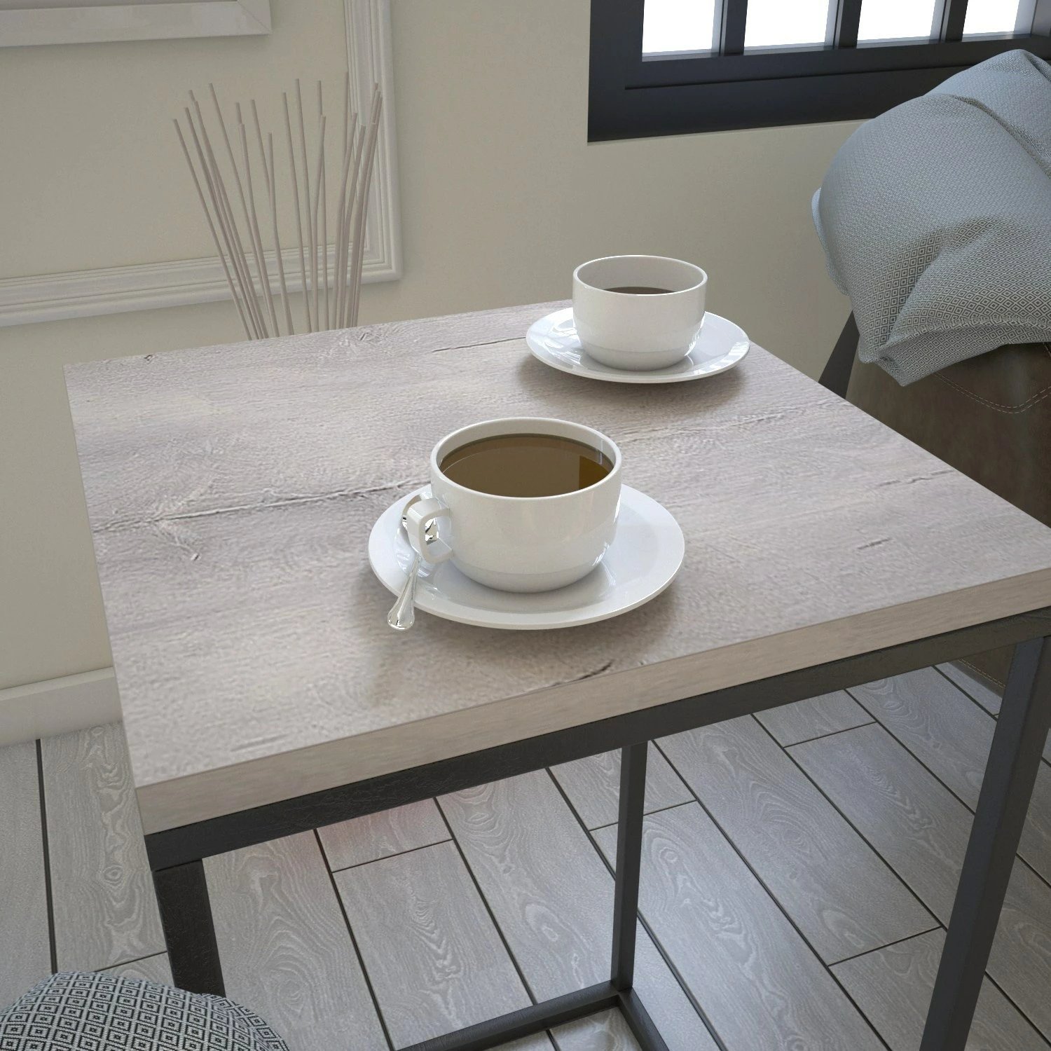 Tavolinë anësore Hanah Home, ngjyrë Sea Oak