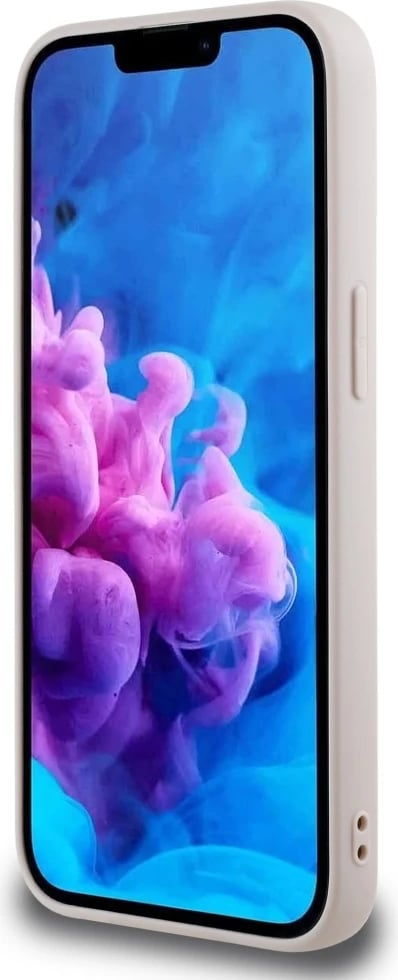 Mbështjellës Guess Grained Ring MagSafe për iPhone 16e, Rozë Mbështjellës Guess Grained Ring MagSafe për iPhone 16e, Rozë